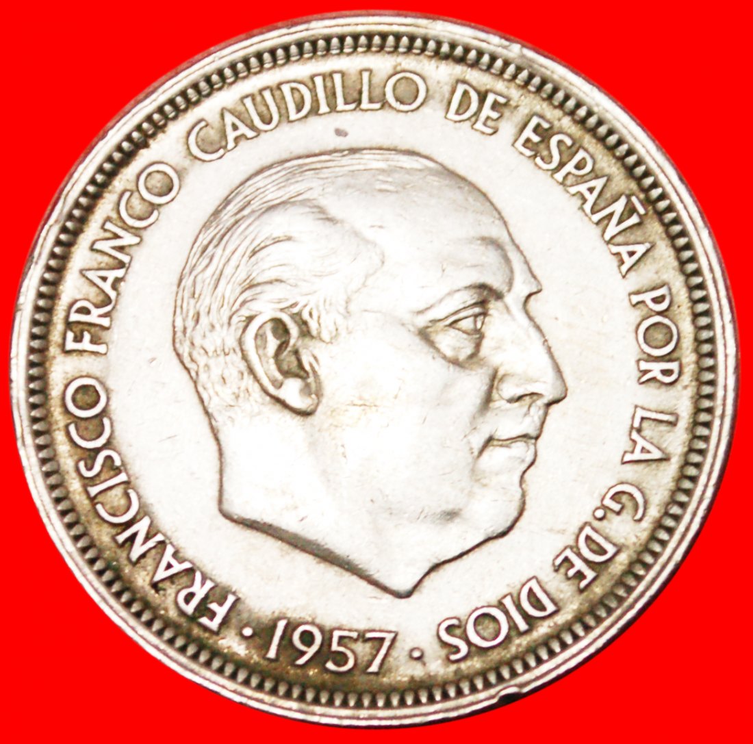  * GENERALISSIMO FRANCO (1936-1975): SPAIN ★ 50 PESETAS 1959 (1957)! LOW START ★ NO RESERVE!   