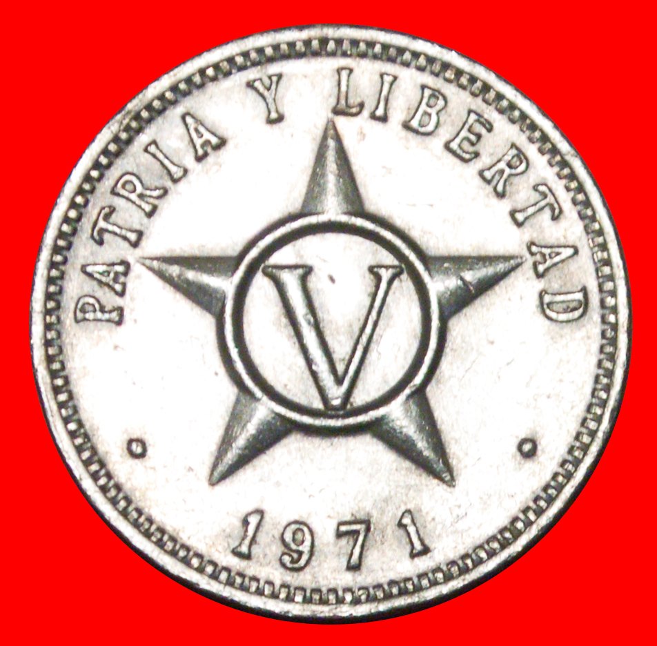  * STERN (1963-2015): KUBA ★ 5 CENTAVOS 1971! OHNE VORBEHALT!   