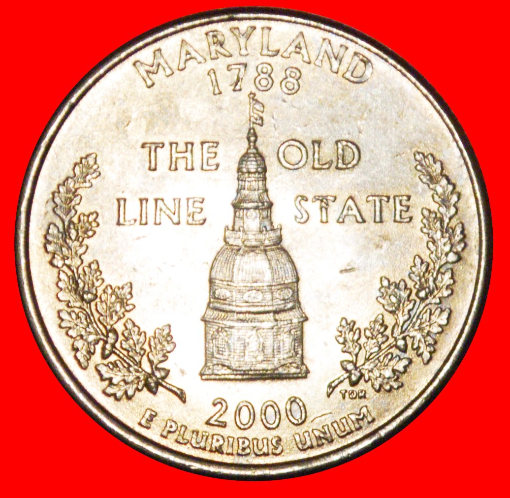  * STATEHOUSE 1788: USA ★ 1/4 DOLLAR 2000P UNC! WASHINGTON (1789-1797)! LOW START ★ NO RESERVE!   
