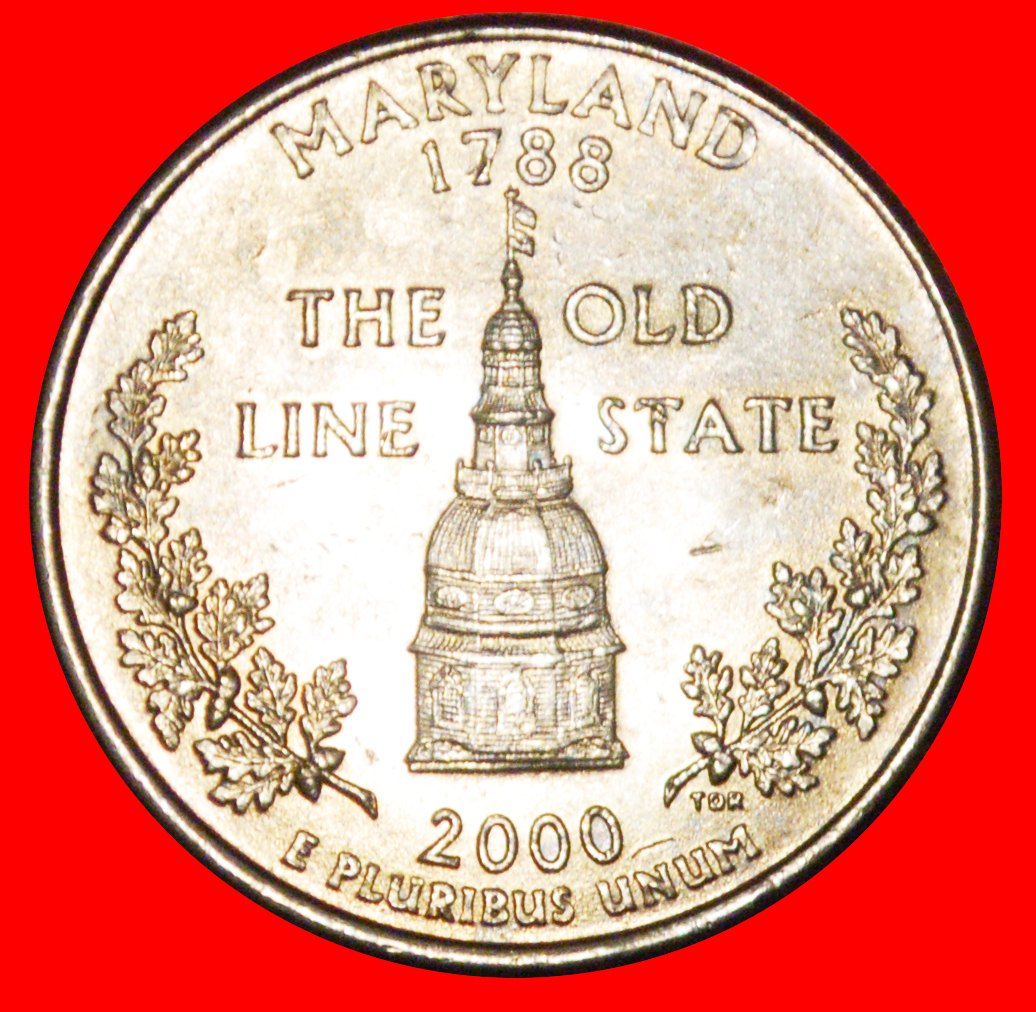  * BUNDESSTAAT 1788: USA ★ 1/4 DOLLAR 2000P! STG STEMPELGLANZ WASHINGTON (1789-1797)! OHNE VORBEHALT!   