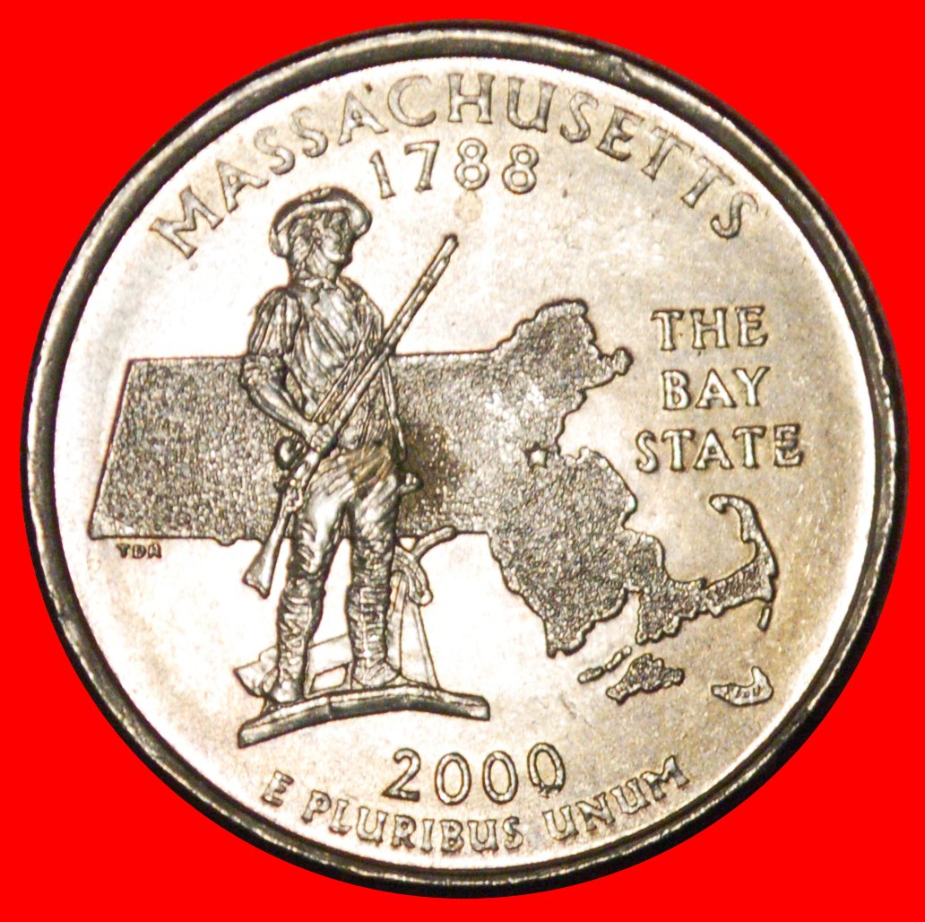  * GEWEHR 1788: USA ★ 1/4 DOLLAR 2000P WASHINGTON (1789-1797)! STG STEMPELGLANZ!  OHNE VORBEHALT!   