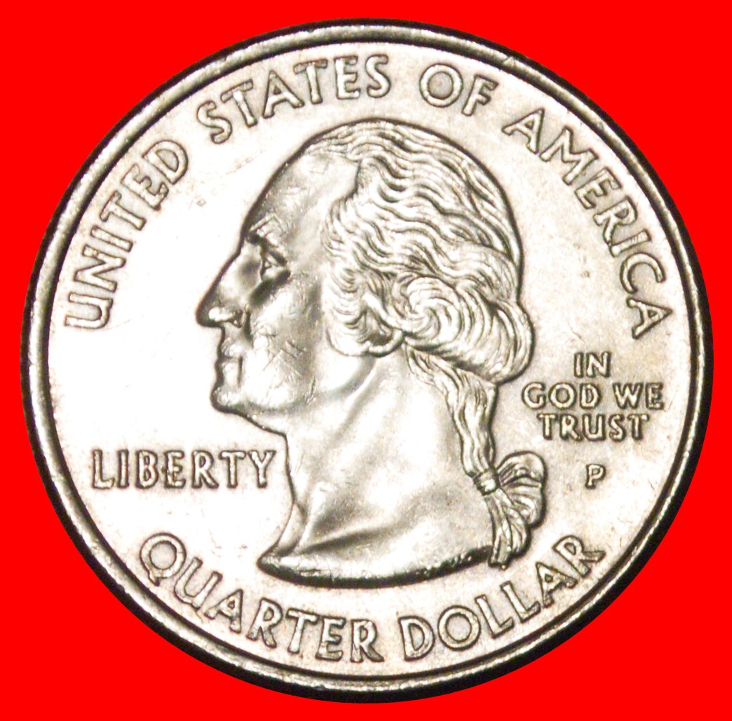  * PLANE 1789: USA ★ 1/4 DOLLAR 2001P UNC MINT LUSTER! WASHINGTON (1789-1797) LOW START ★ NO RESERVE!   