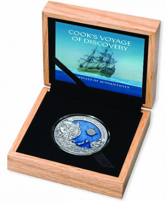  3oz Silver PP Captain Cook-2020 Solomon Islands Auflage nur 500 St. Weltweit   