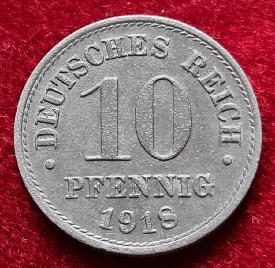  4507(10) 10 Zink-Pfennig (Deutschland) 1918 in ss-vz .............................. von Berlin_coins   