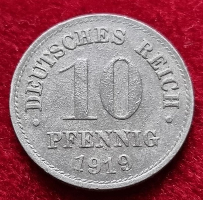  4508(09) 10 Zink-Pfennig (Deutschland) 1919 in ss ................................. von Berlin_coins   