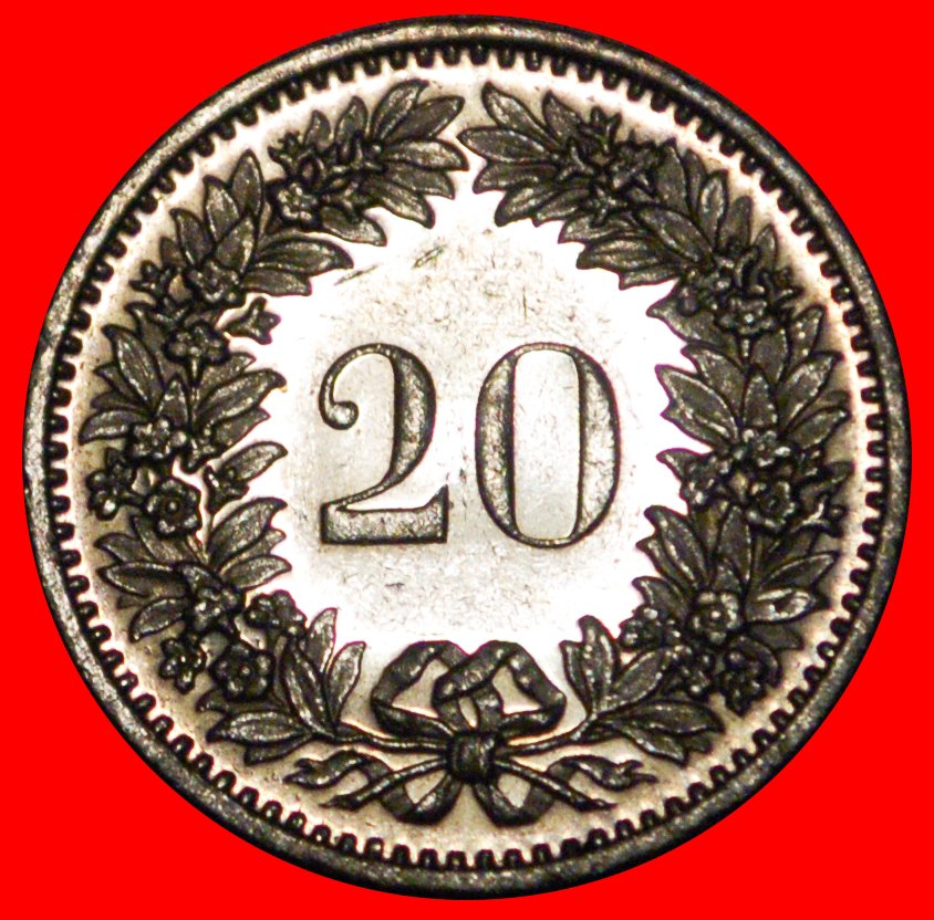  * LIBERTY (1939-2022): SWITZERLAND★20 RAPPEN 1982 DISCOVERY COIN★MINT LUSTRE★LOW START ★ NO RESERVE!   