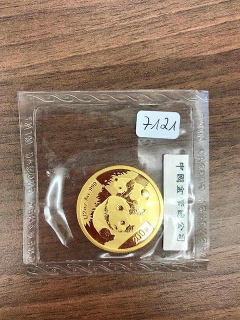 PEUS 7121 China Volksrepublik 15,55 g Feingold. Pandamutter und Kind 200 Yuan GOLD 1/2 Unze 2008 Uncirculated (eingeschweißt)
