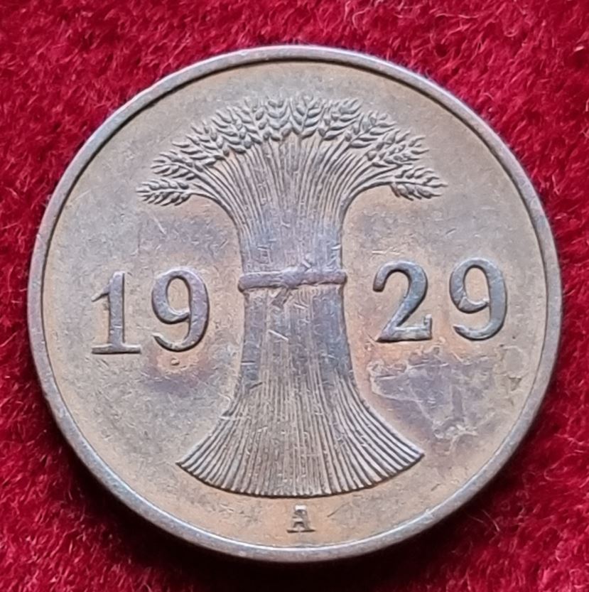  1497(5) 1 Reichspfennig (Deutschland) 1929/A in ss-vz ............................ von Berlin_coins   