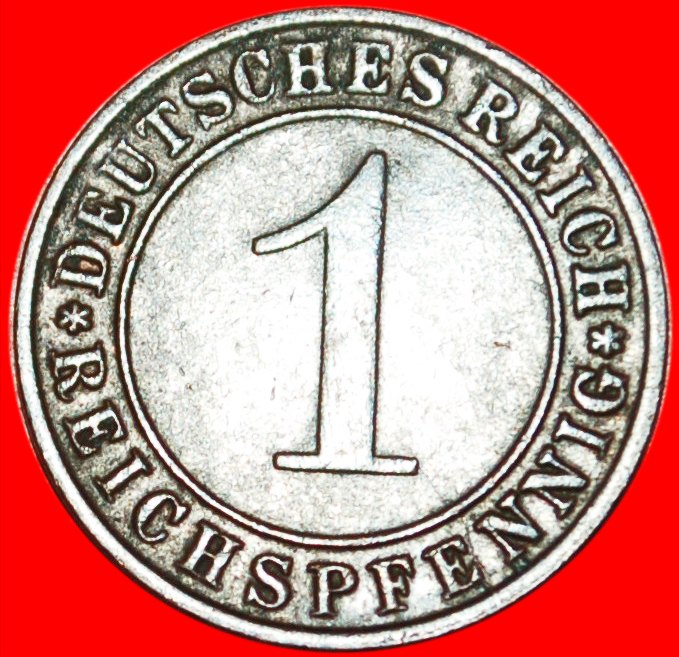  * WEIZENGARBE★DEUTSCHLAND ★ 1 REICHSPFENNIG 1936D DRITTES REICH (1933-1945)!!! OHNE VORBEHALT!   