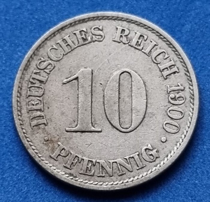  1031(9) 10 Pfennig (Kaiserreich) 1900/A in ss ..................................... von Berlin_coins   