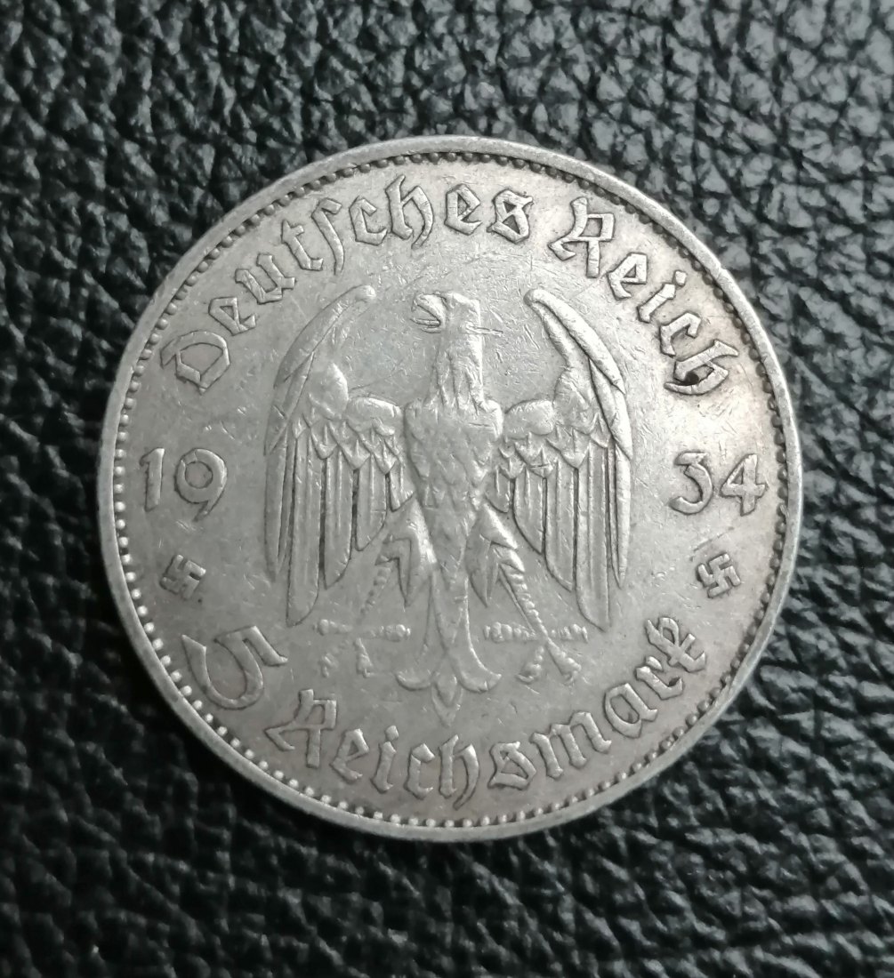  5 Reichsmark 1934 A Drittes Reich Garnisonskirche in Potsdam Jaeger 357 XXL Bilder   