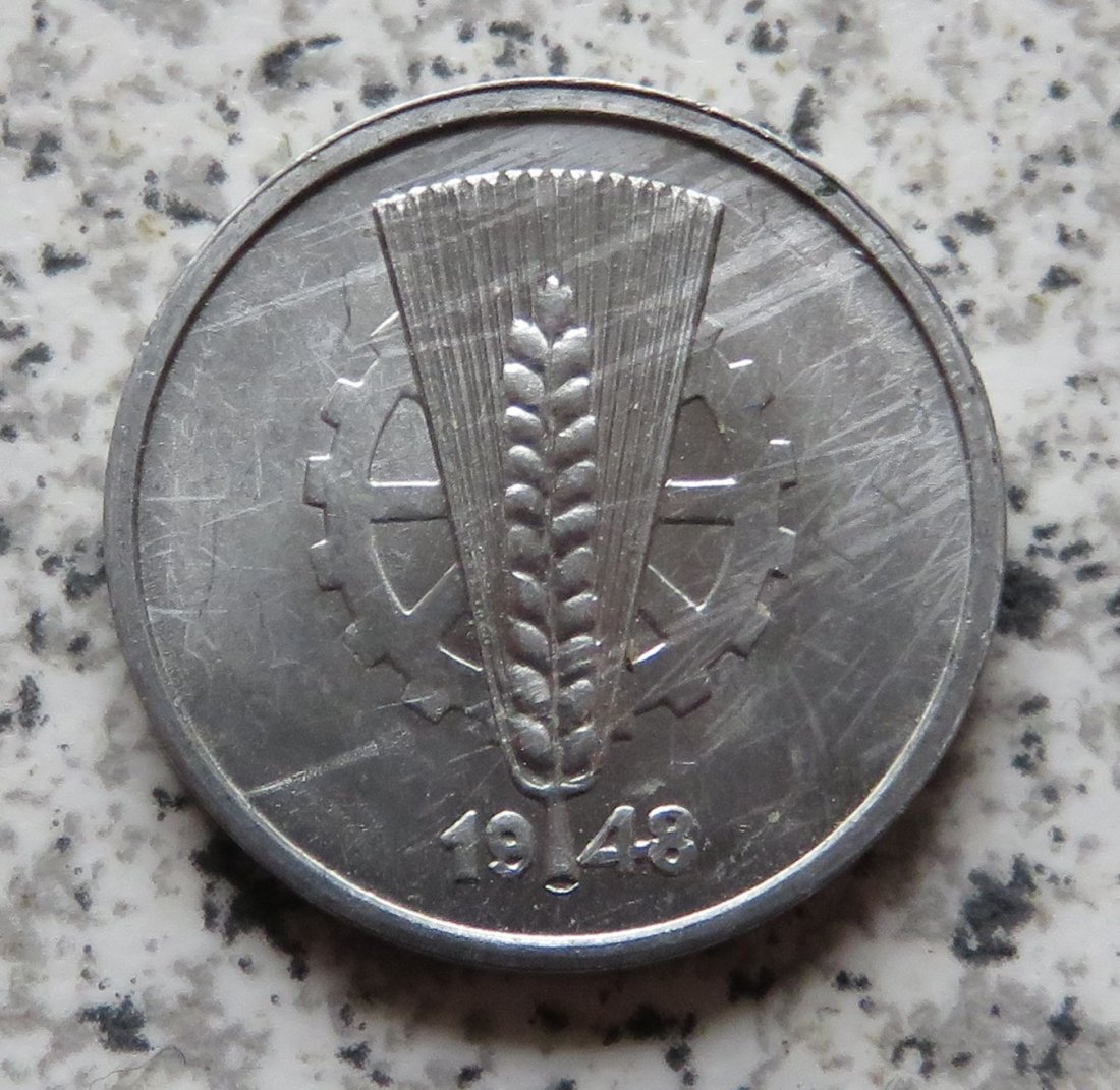  DDR 10 Pfennig 1948 A, deutlich besser   