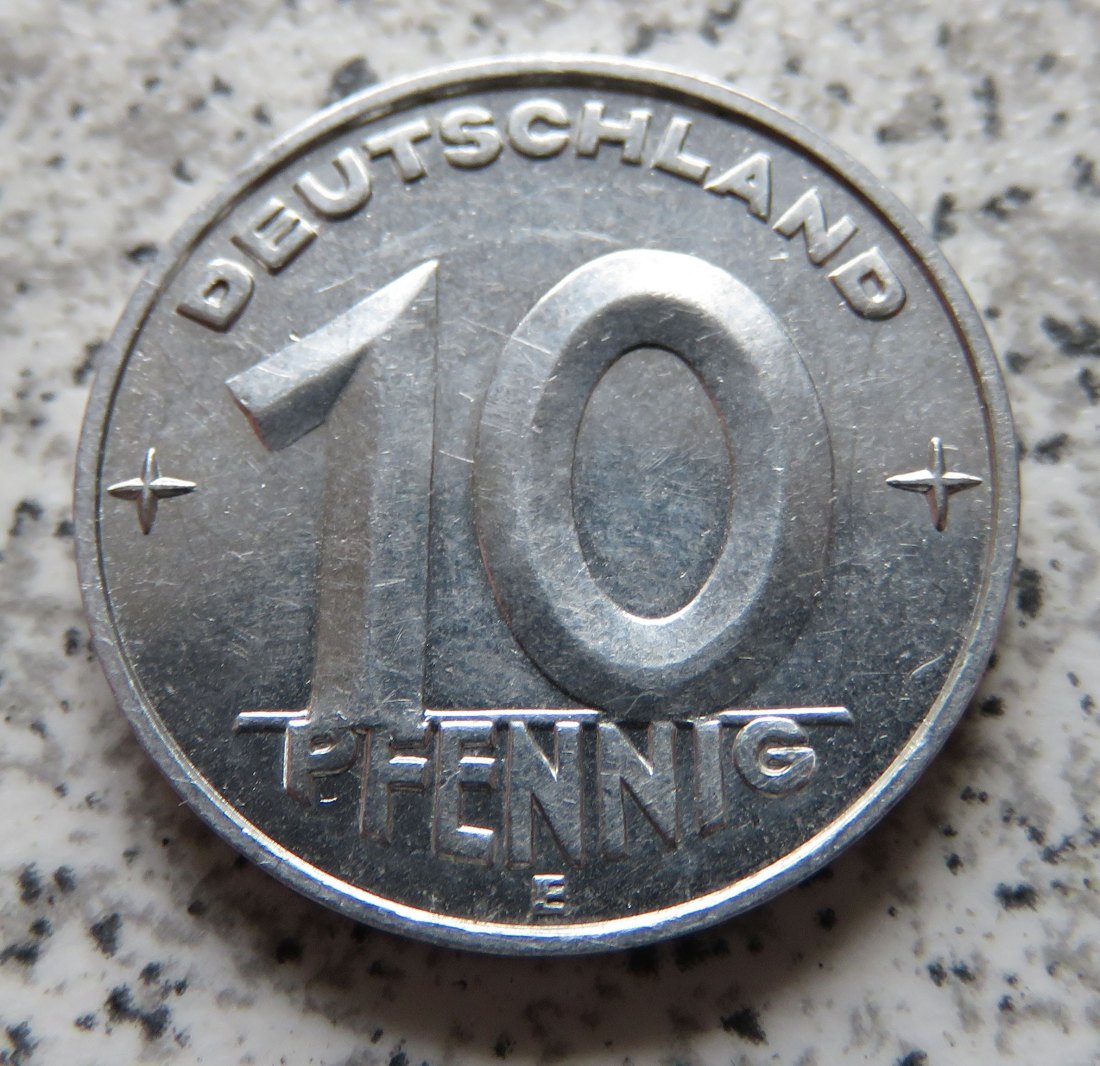  DDR 10 Pfennig 1952 E, deutlich besser   