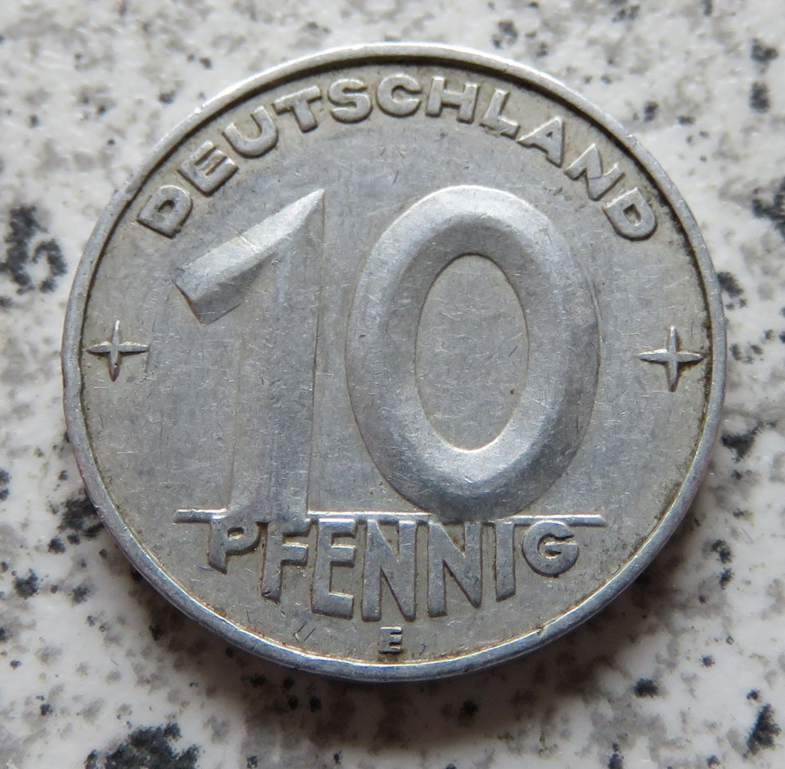  DDR 10 Pfennig 1952 E   