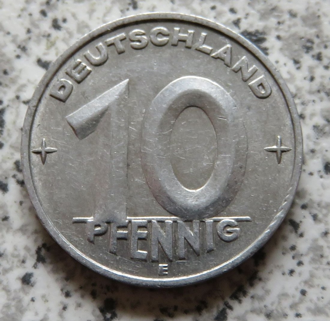  DDR 10 Pfennig 1953 E, besser   