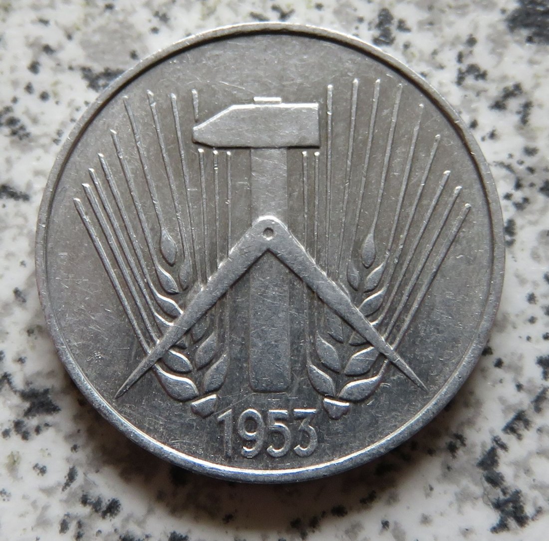  DDR 10 Pfennig 1953 E, besser   