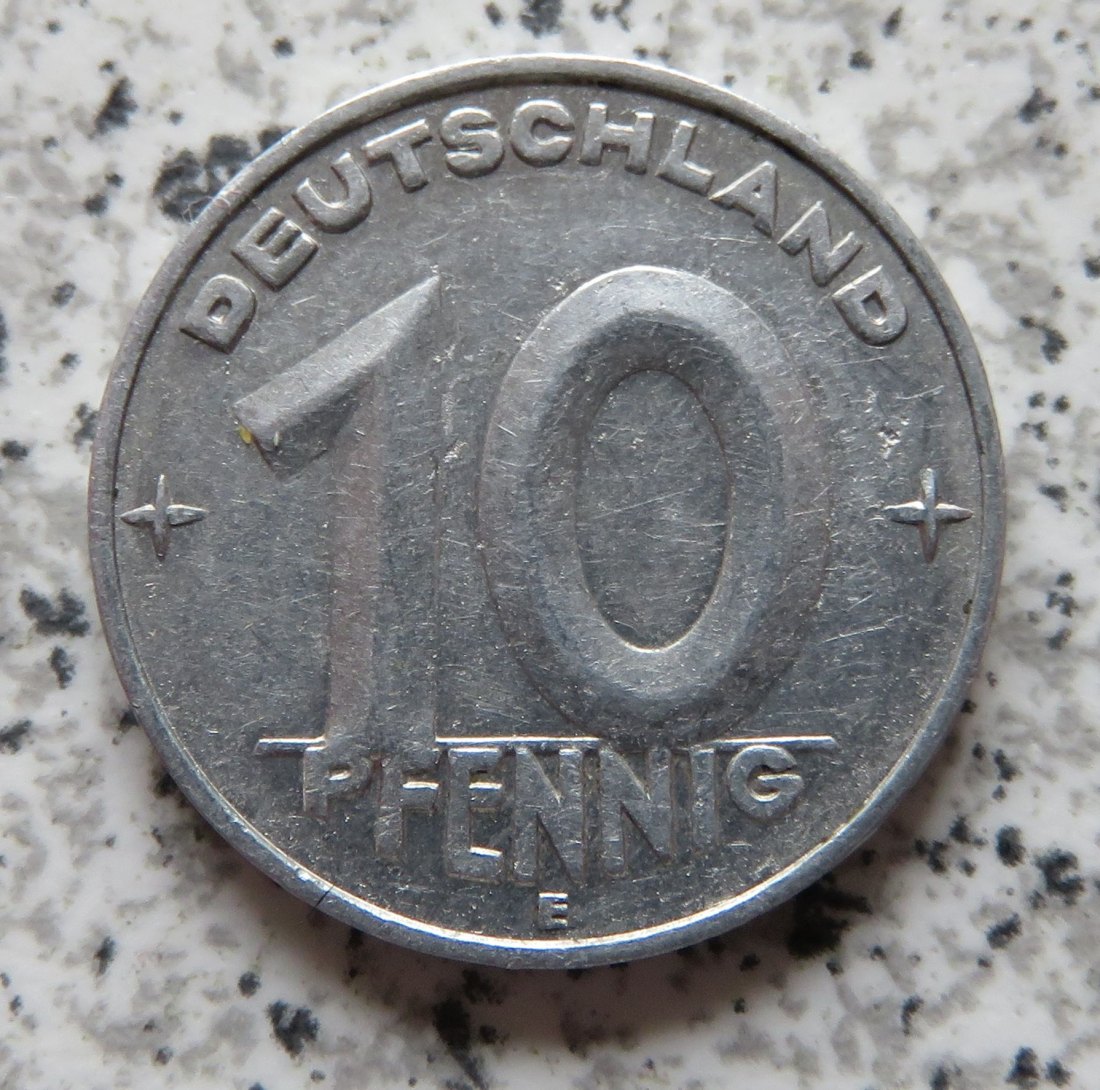  DDR 10 Pfennig 1953 E   