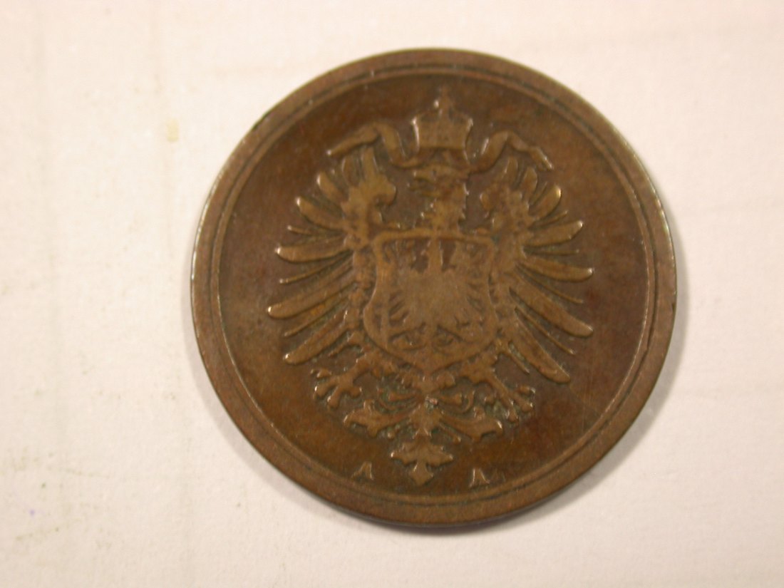  G10  KR  1 Pfennig 1875 A in s-ss  Originalbilder   