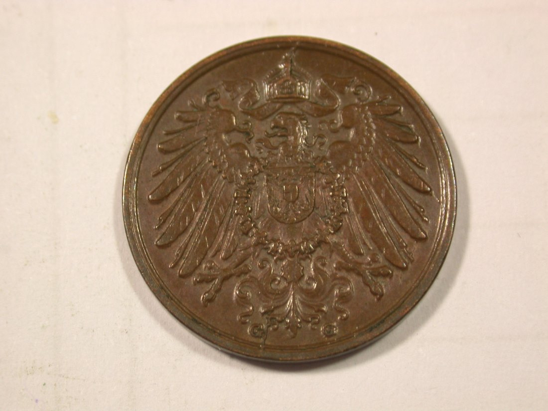  G10  KR  2 Pfennig  1906 G in vz/vz+  Erhaltung   Originalbilder   