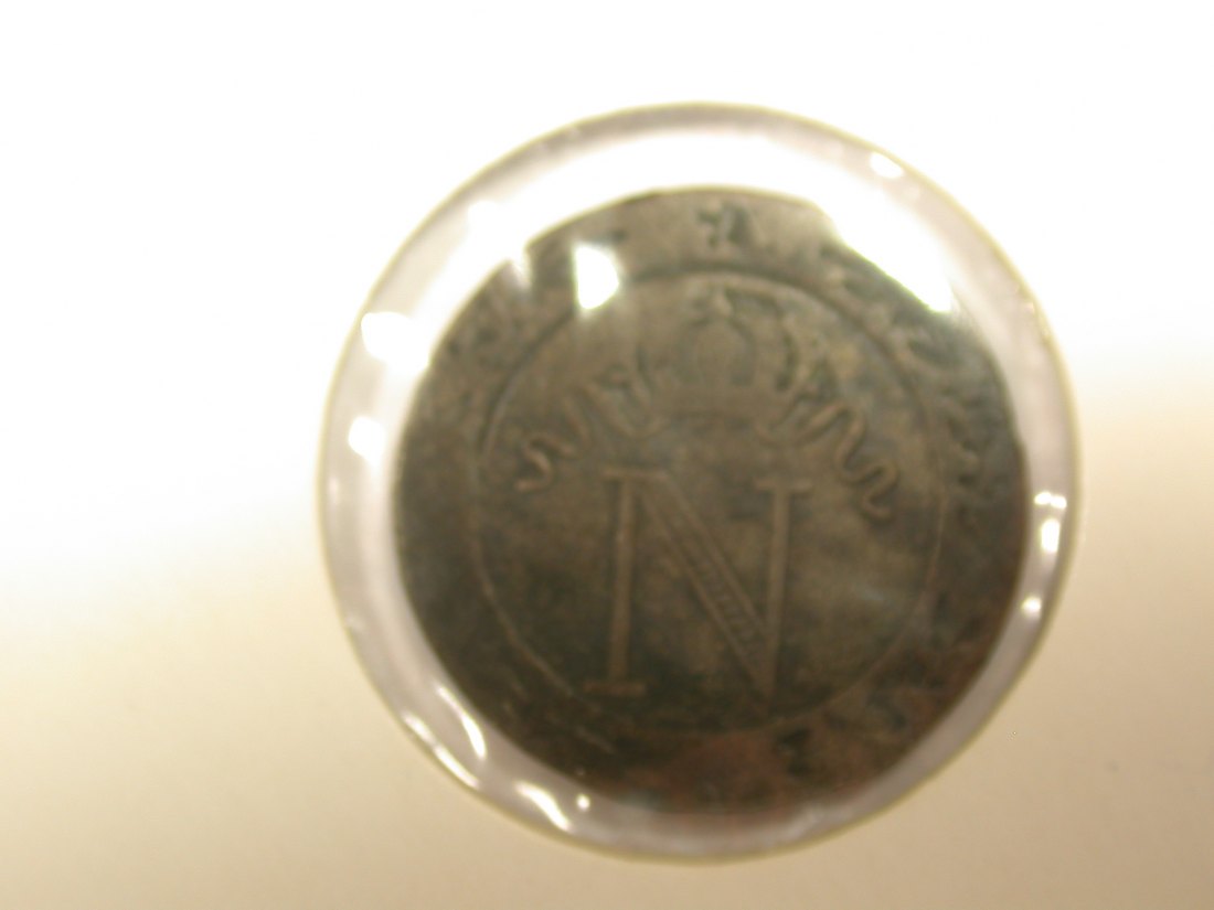  G10  Westfalen 10 Cent 1808 Napoleon in ss/ss+ Originalbilder   