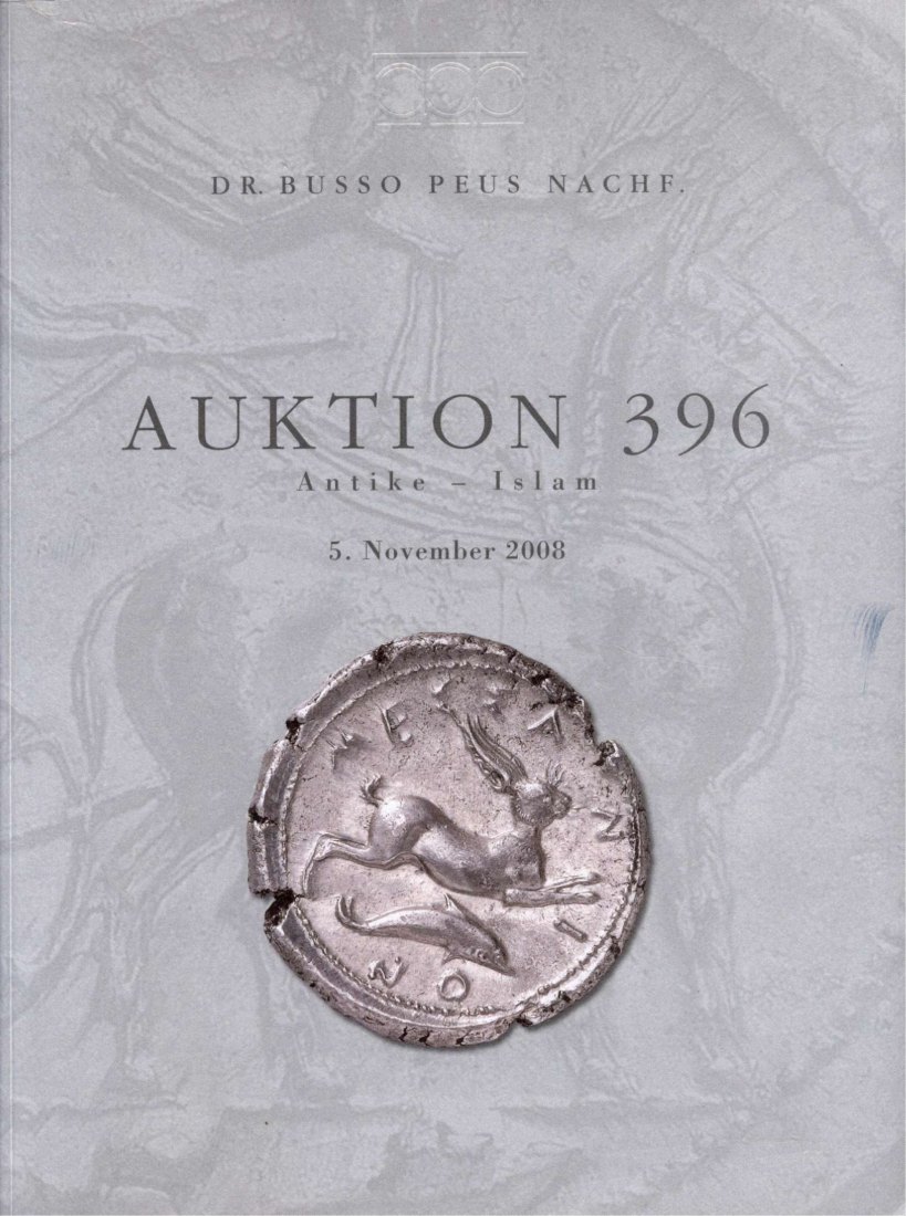  Busso Peus (Frankfurt) Auktion 396 (2008) Antike Münzen - Die Sammlung GLOMBIK (Bad Vilbel)/ Siegel   