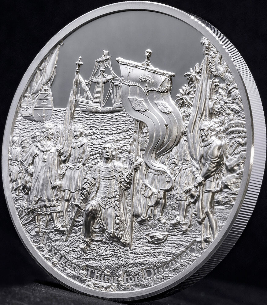  2 oz Silber PP 2021 Voyagers Thirst for Discovery Cook Islands/Kleinstauflage von nur 333 Stück   