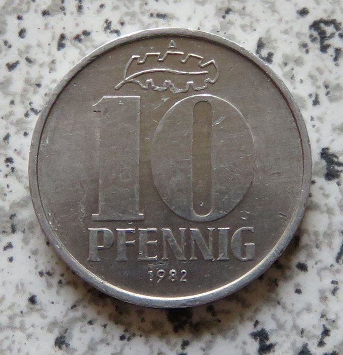 DDR 10 Pfennig 1982 A   