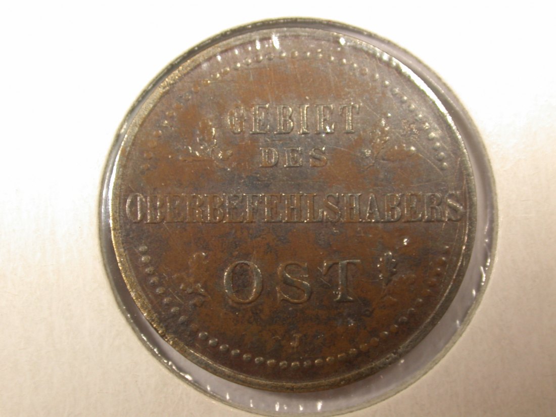  F05  Oberbefehlshaber Ost  3 Kopeken 1916 J in ss-vz  Originalbilder   