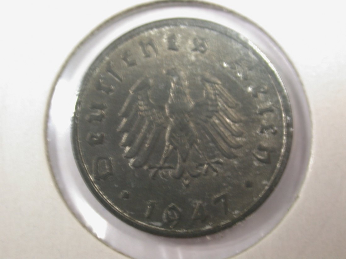  F05  Alliierte Besatzung  10 Pfennig 1947 F in ST fein RR Erhaltung!!  Originalbilder   