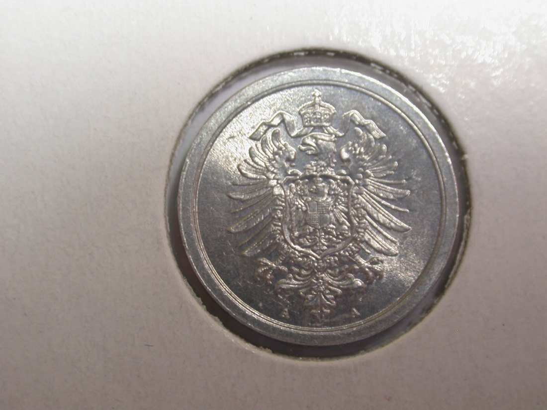  F05  KR  1 Pfennig 1917 A  Alu  in f.ST   Originalbilder   
