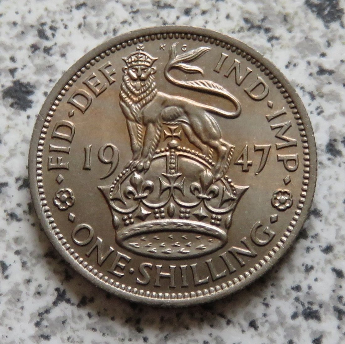  Großbritannien 1 Shilling 1947, Englisch, Erhaltung (2)   