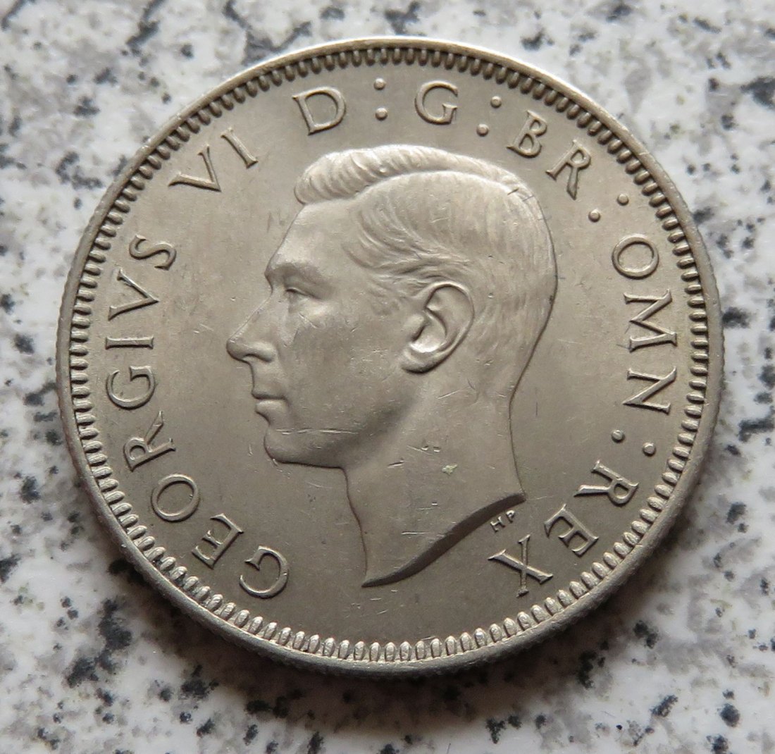  Großbritannien 1 Shilling 1949, Englisch, Erhaltung   