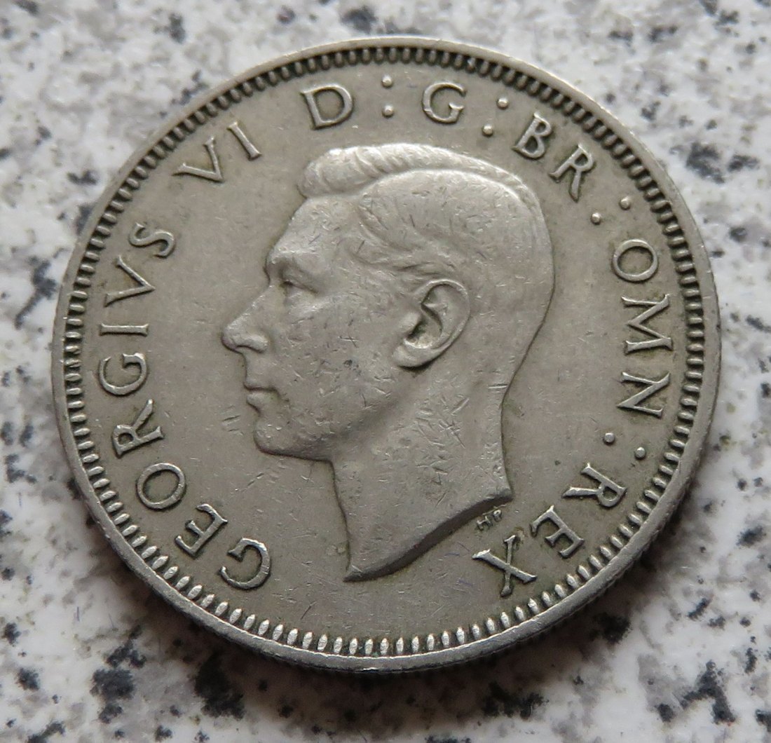  Großbritannien 1 Shilling 1949, Englisch, (2)   