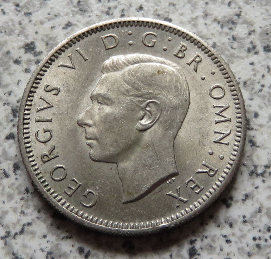 Großbritannien 1 Shilling 1949, Schottisch, Erhaltung   