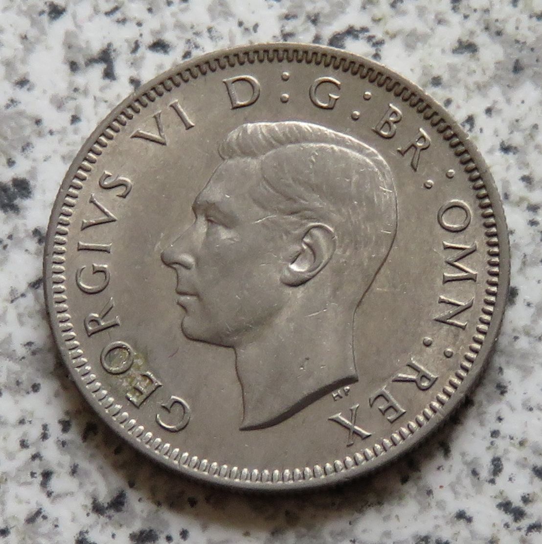  Großbritannien 1 Shilling 1950, Schottisch, Erhaltung   