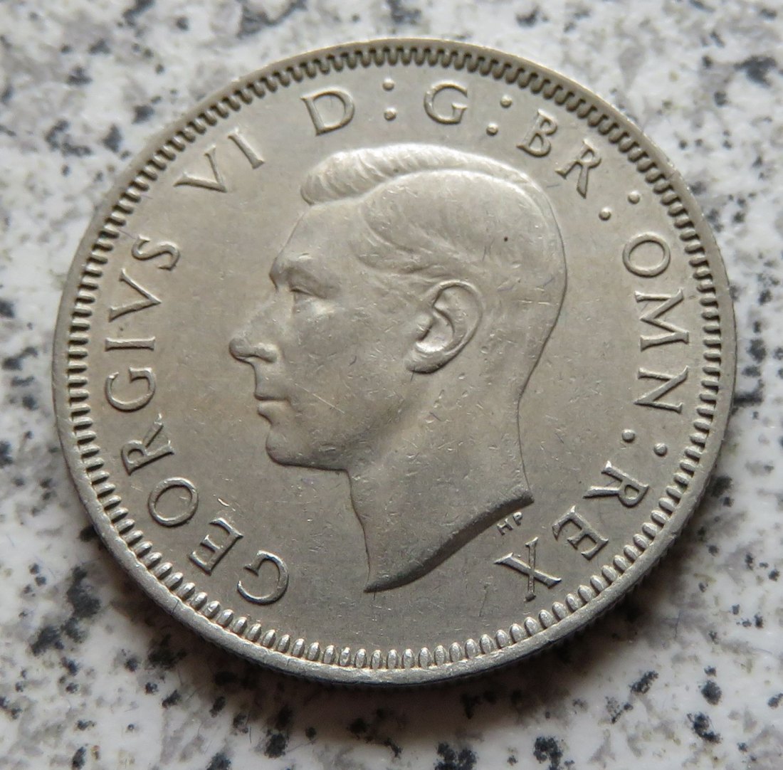  Großbritannien 1 Shilling 1951, Schottisch, besser   