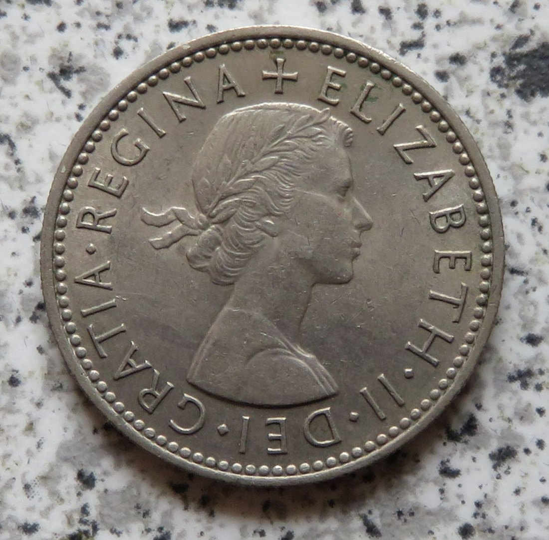  Großbritannien 1 Shilling 1954, Schottisch, besser   