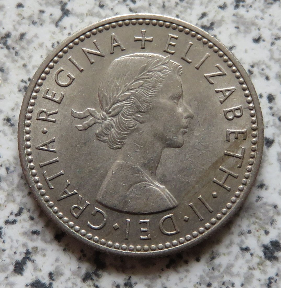  Großbritannien 1 Shilling 1956, Englisch, Erhaltung   