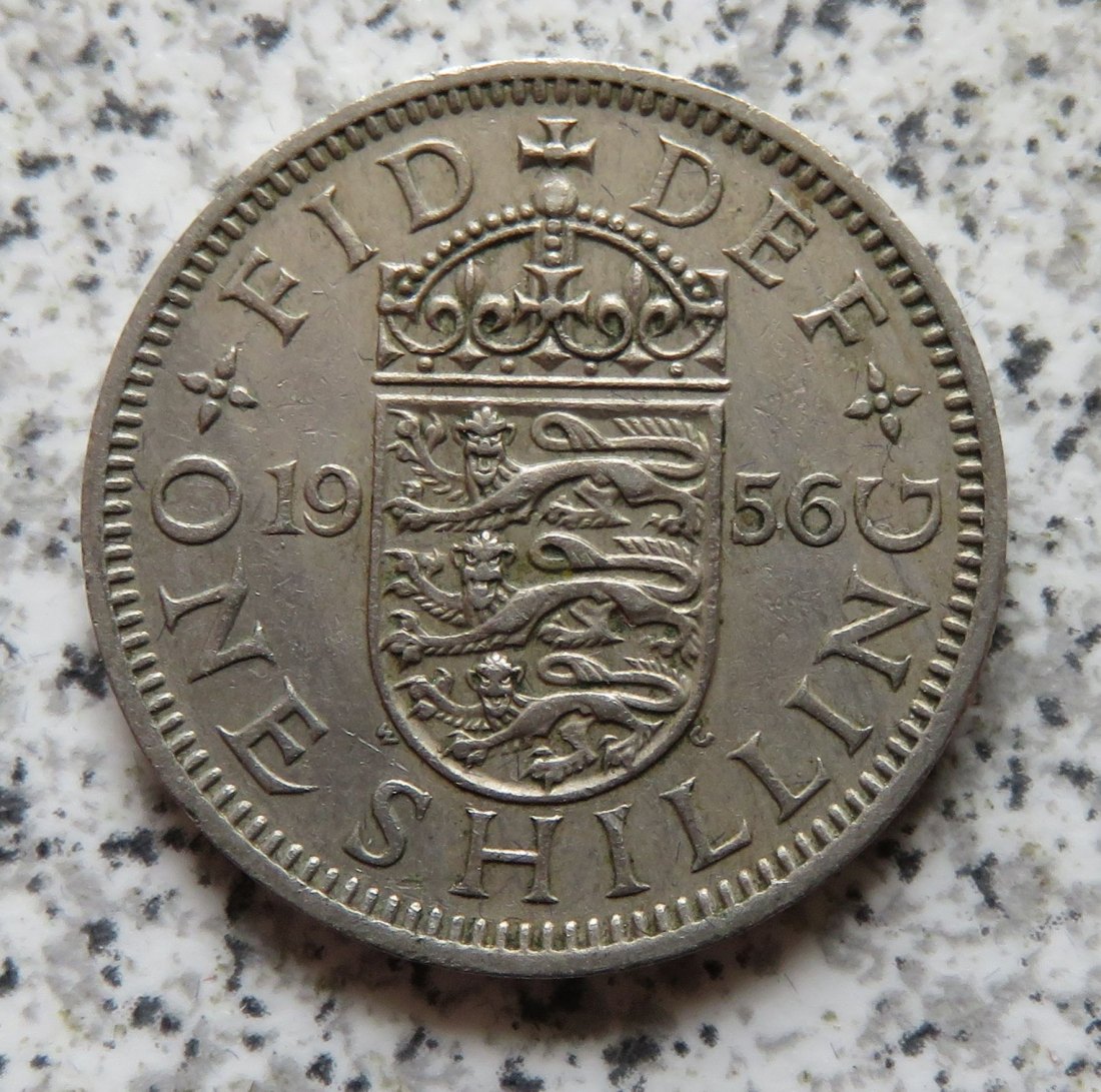  Großbritannien 1 Shilling 1956, Englisch (5)   