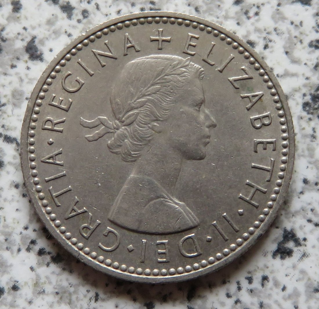  Großbritannien 1 Shilling 1957, Schottisch (2)   