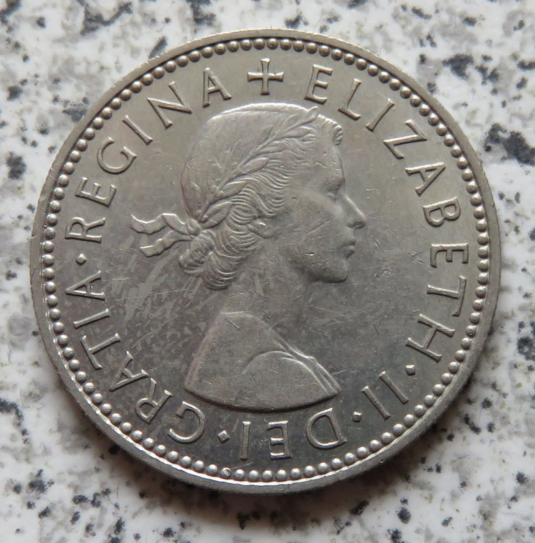  Großbritannien 1 Shilling 1958, Schottisch, besser   