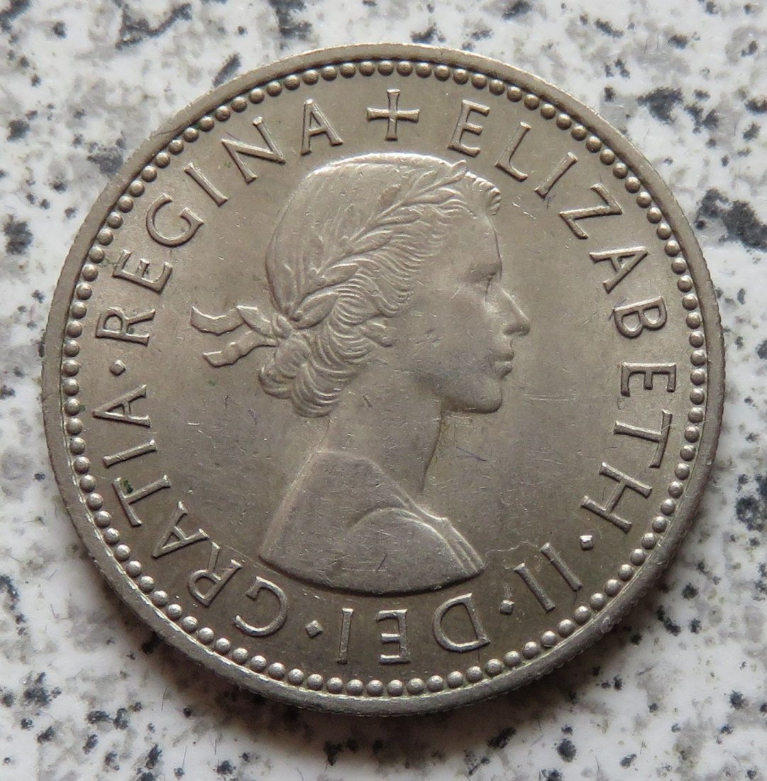  Großbritannien 1 Shilling 1961, Englisch, Erhaltung   