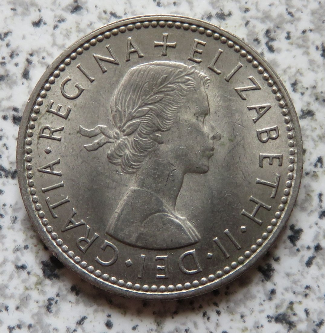 Großbritannien 1 Shilling 1961, Schottisch, Erhaltung   