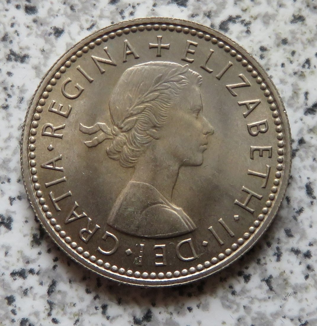  Großbritannien 1 Shilling 1964, Schottisch, Erhaltung   