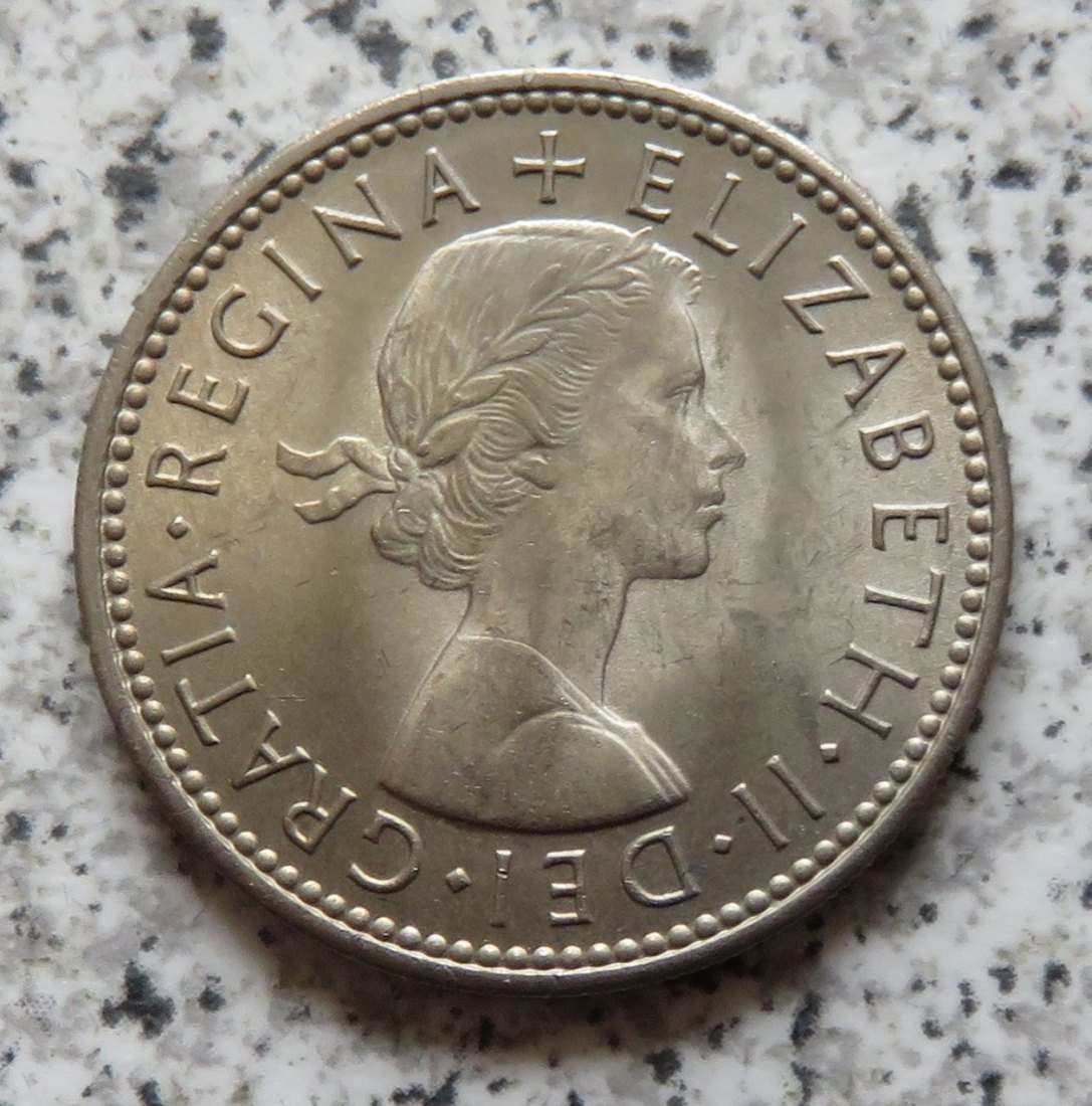 Großbritannien 1 Shilling 1965, Schottisch, Erhaltung   