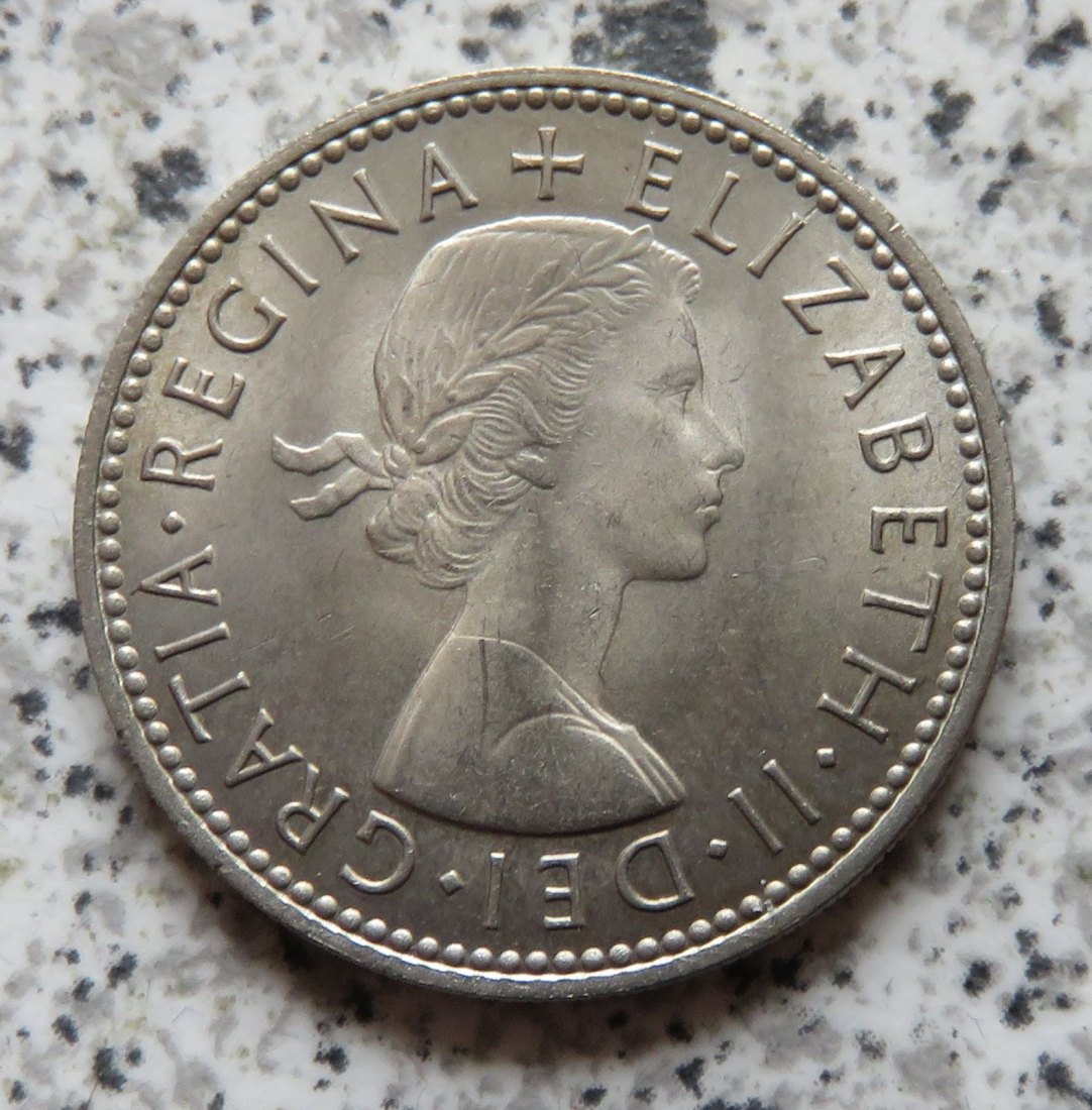  Großbritannien 1 Shilling 1966, Schottisch, Erhaltung   