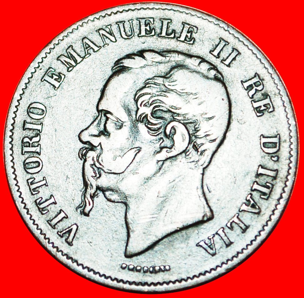  Ⰶ MILAN: ITALY ★ 5 CENTESIMES 1861M! VICTOR EMMANUEL II (1861-1878) LOW START ★ NO RESERVE!   