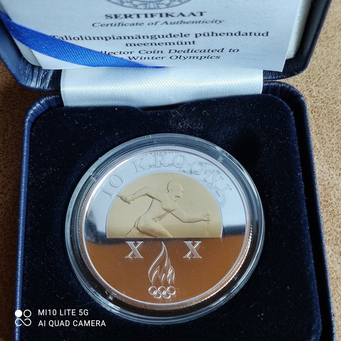  Estland 10 Krooni Silber 2006 proof pp Olympische Winterspiele in Turin   