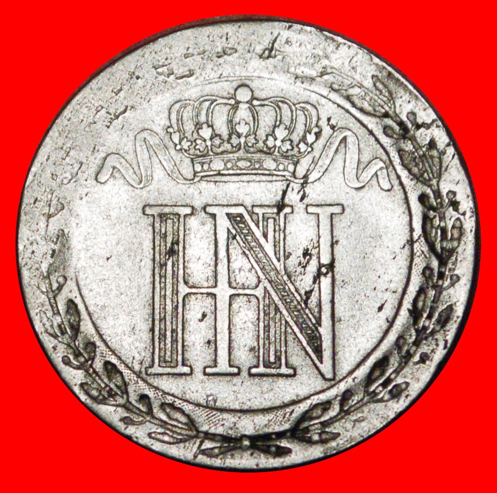  * WESTPHALEN (1808-1812): DEUTSCHLAND ★ 20 CENTIMES 1810C SILBER! UNGEWÖHNLICH! OHNE VORBEHALT!   