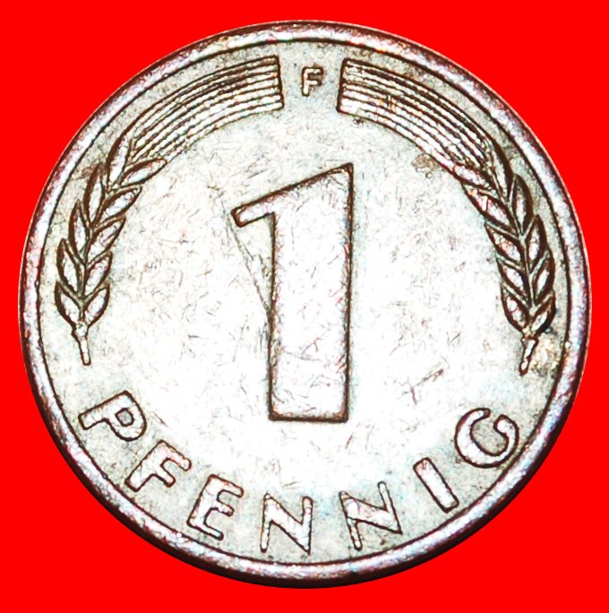  * ERSTE AUSGABE (1948-1949): DEUTSCHLAND ★ 1 PFENNIG 1949F! BANK DEUTSCHER LÄNDER! OHNE VORBEHALT!   